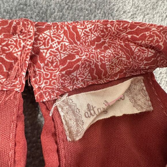 Altar'd State Halter Mini Dress Size Small Rose Print Sleeveless Shift Lined - Picture 3 of 7